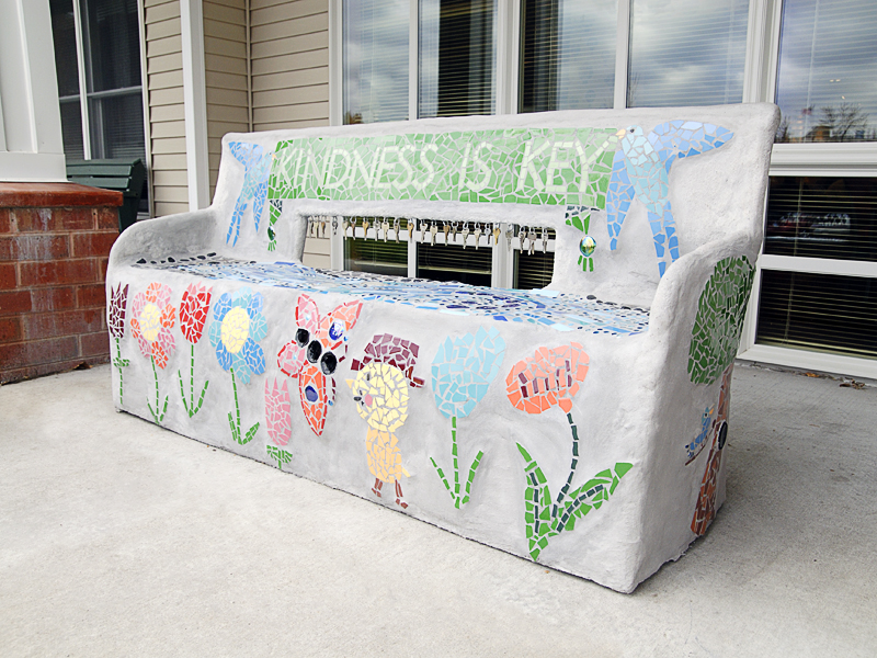 "Kindness is Key" bench - Croixdale, Bayport, MN