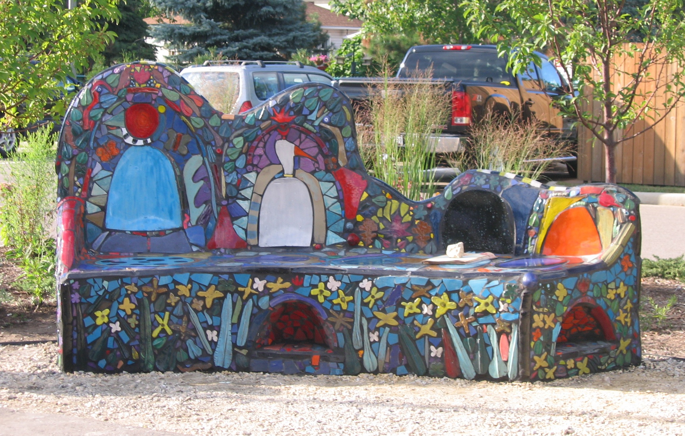 "Butterfly Bench" - Great River Road Visitor and Learning Center, Prescott, WI