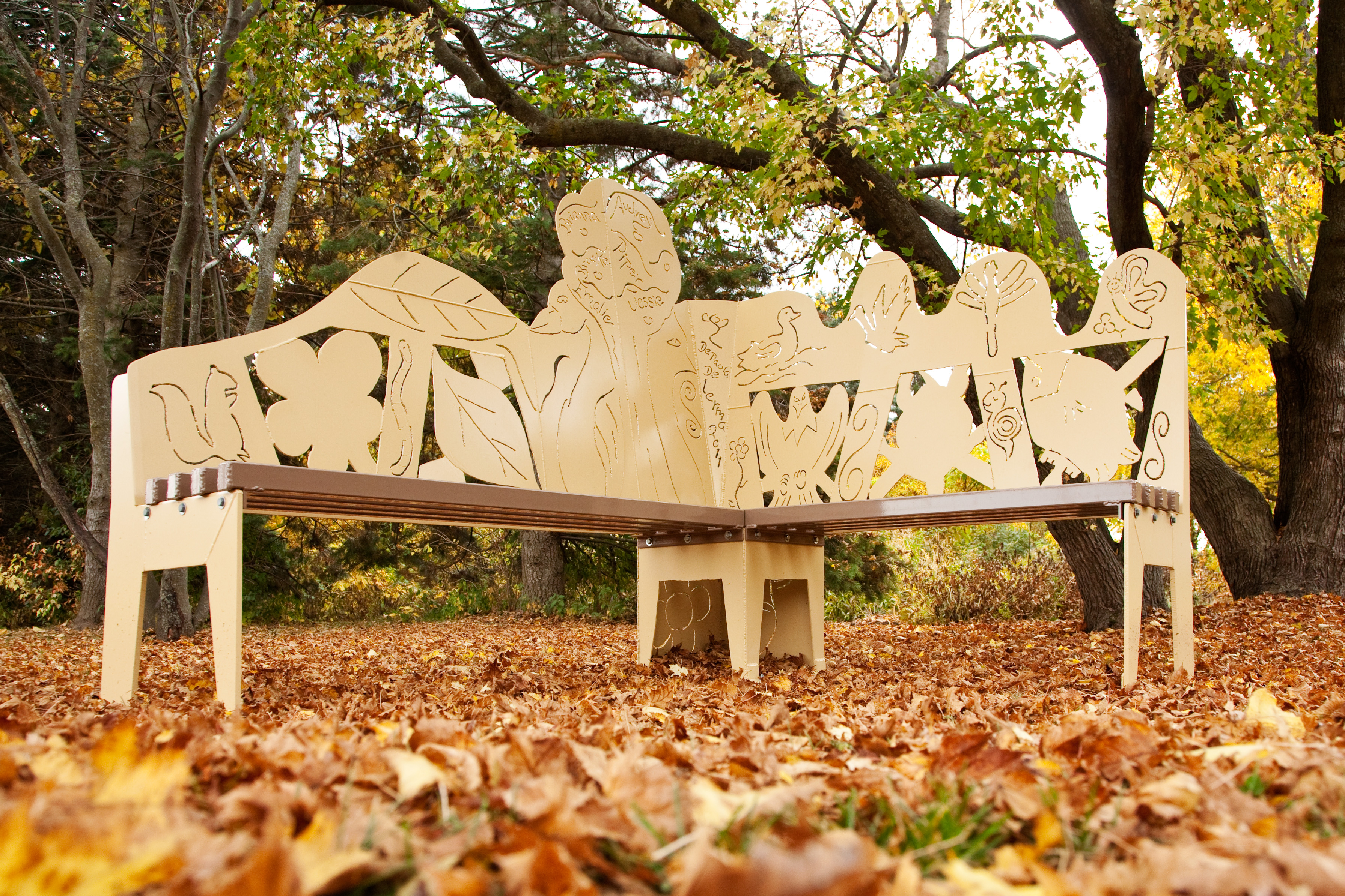 Junior Girl Scout Nature Bench - Carpenter Nature Center, Hastings, MN